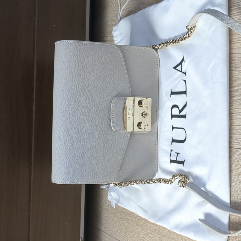 Furla crossbody shoulder bag in pearl